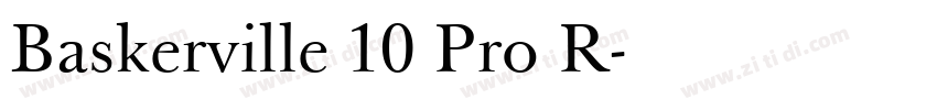 Baskerville 10 Pro R字体转换